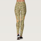 William Morris Daffodil Garden Blume Classic Bota Leggings (Rückseite)