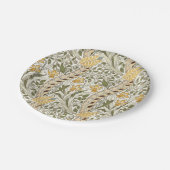 William Morris Daffodil Garden Blume Classic Bota Pappteller (Schrägansicht)