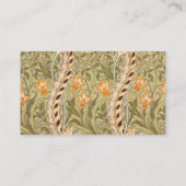 William Morris Daffodil Garden Blume Classic Bota Visitenkarte (Rückseite)