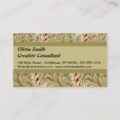 William Morris Daffodil Garden Blume Classic Bota Visitenkarte (Vorderseite)