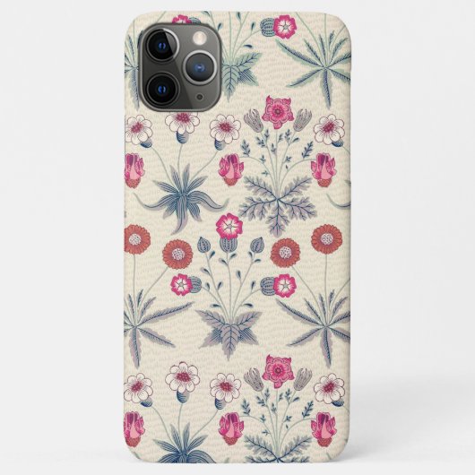 William Morris Daisy Floral Pattern Red Orange Case-Mate iPhone Hülle (Rückseite)