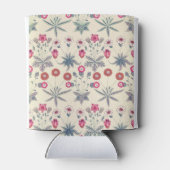William Morris Daisy Floral Pattern Red Orange Dosenkühler (Rückseite)