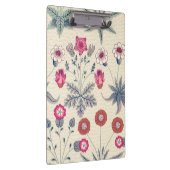 William Morris Daisy Floral Pattern Red Orange Klemmbrett (Rechts)