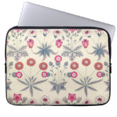 William Morris Daisy Floral Pattern Red Orange Laptopschutzhülle (Vorderseite)