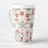 William Morris Daisy Floral Pattern Red Orange Milchtasse (Linke Ecke)