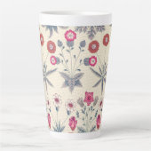 William Morris Daisy Floral Pattern Red Orange Milchtasse (Vorderseite)