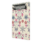 William Morris Daisy Floral Pattern Red Orange Mini Klemmbrett (Gewinkelt2)