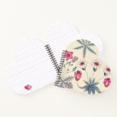 William Morris Daisy Floral Pattern Red Orange Notizblock (Innenseite)