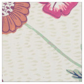 William Morris Daisy Floral Pattern Red Orange Stoff (Nahaufnahme)