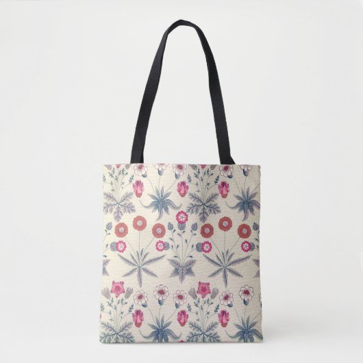 William Morris Daisy Floral Pattern Red Orange Tasche (Vorderseite)