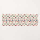 William Morris Daisy Floral Pattern Red Orange Yogamatte (Vorderseite (Horizontal))