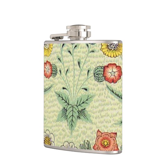 William Morris Daisy Floral Wallpaper Pattern Flachmann (Links)