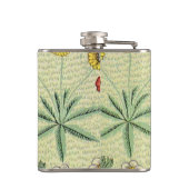 William Morris Daisy Floral Wallpaper Pattern Flachmann (Rückseite)