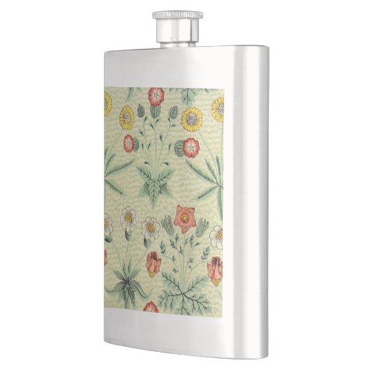 William Morris Daisy Floral Wallpaper Pattern Flachmann (Links)