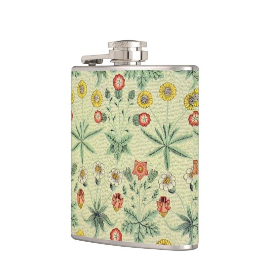 William Morris Daisy Floral Wallpaper Pattern Flachmann (Links)