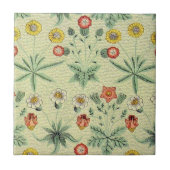 William Morris Daisy Floral Wallpaper Pattern Fliese (Vorderseite)