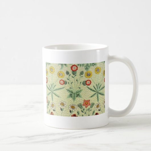 William Morris Daisy Floral Wallpaper Pattern Kaffeetasse (Rechts)