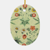 William Morris Daisy Floral Wallpaper Pattern Keramik Ornament (Vorne)
