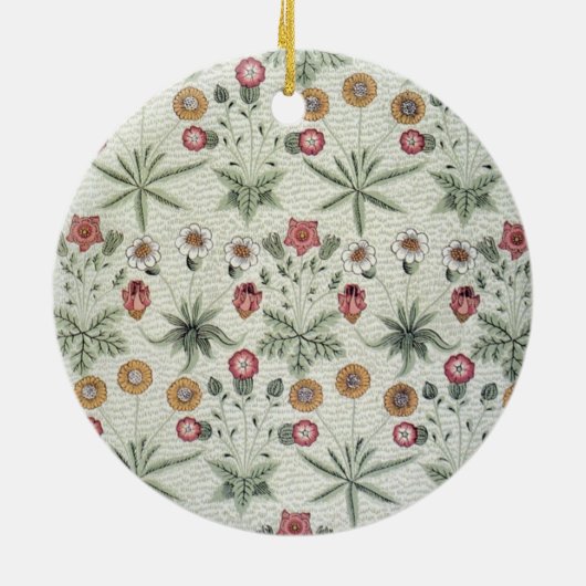 William Morris Daisy Floral Wallpaper Pattern Keramikornament (Hinten)