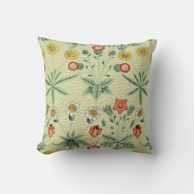 William Morris Daisy Floral Wallpaper Pattern Kissen (Vorderseite)