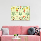 William Morris Daisy Floral Wallpaper Pattern Leinwanddruck (Insitu (Wohnzimmer))