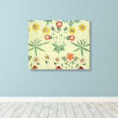 William Morris Daisy Floral Wallpaper Pattern Leinwanddruck (Insitu (Holzboden))