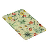 William Morris Daisy Floral Wallpaper Pattern Magnet (Rechte Seite)