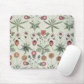 William Morris Daisy Floral Wallpaper Pattern Mousepad (Mit Mouse)