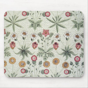 William Morris Daisy Floral Wallpaper Pattern Mousepad