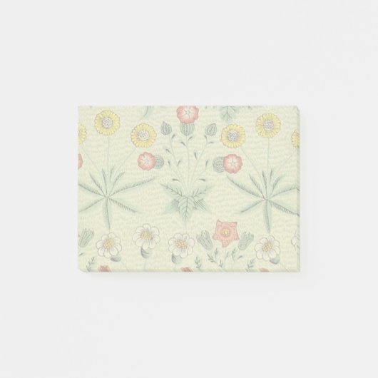 William Morris Daisy Floral Wallpaper Pattern Post-it Klebezettel (Vorderseite)