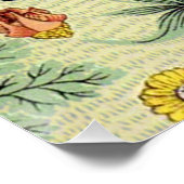 William Morris Daisy Floral Wallpaper Pattern Poster (Ecke)