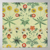 William Morris Daisy Floral Wallpaper Pattern Poster (Vorne)