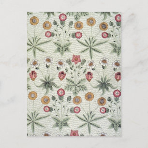 William Morris Daisy Floral Wallpaper Pattern Postkarte