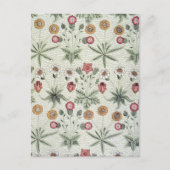 William Morris Daisy Floral Wallpaper Pattern Postkarte (Vorderseite)