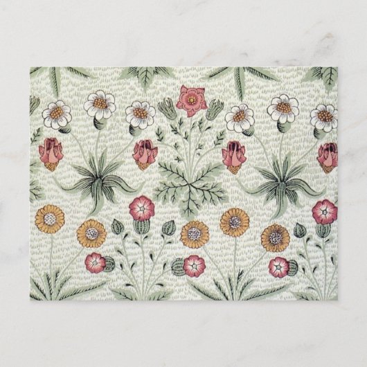 William Morris Daisy Floral Wallpaper Pattern Postkarte (Vorderseite)