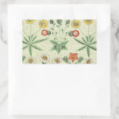 William Morris Daisy Floral Wallpaper Pattern Rechteckiger Aufkleber (Tasche)
