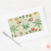 William Morris Daisy Floral Wallpaper Pattern Rechteckiger Aufkleber (Umschlag)