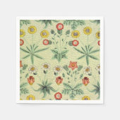 William Morris Daisy Floral Wallpaper Pattern Serviette (Vorderseite)