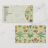 William Morris Daisy Floral Wallpaper Pattern Visitenkarte (Vorne/Hinten)