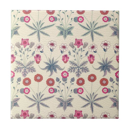 WILLIAM MORRIS "DAISY" KERAMIK TILE FLIESE (Vorderseite)