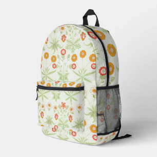 William Morris Daisy Vintage Botanisches Muster Bedruckter Rucksack