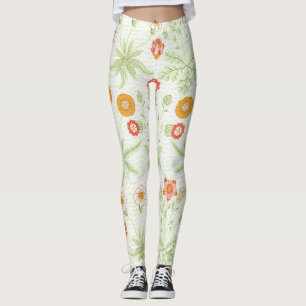 William Morris Daisy Vintage Botanisches Muster Leggings