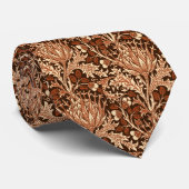 William Morris Damask, Brown & Beige Krawatte (Gerollt)