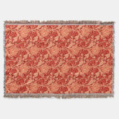 William Morris Damask, Deep Orange Decke (Vorderseite)