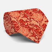 William Morris Damask, Deep Orange Krawatte (Gerollt)