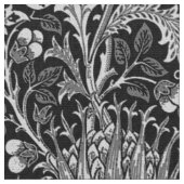 William Morris-Damast, dunkelgrau Stoff (Nahaufnahme)