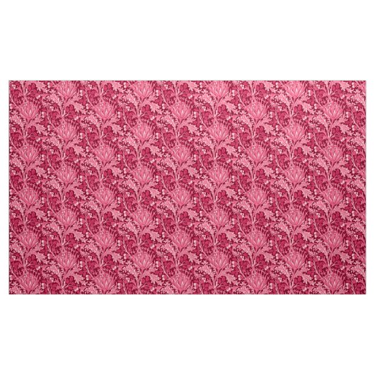 William Morris-Damast, Fuchsien-Rosa Stoff (Yard (91,4 cm))