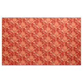 William Morris-Damast, tief Orange Stoff (Yard (91,4 cm))