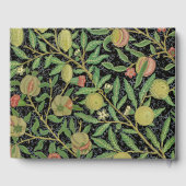 William Morris Dark Granatapfel Fruchtmuster Gästebuch (Rückseite)