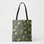 William Morris Dark Granatapfel Fruchtmuster Tasche (Vorderseite)